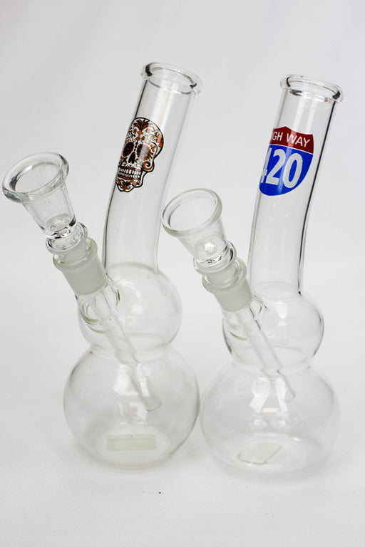 7" glass water bong M1044 Glass Bong ONE