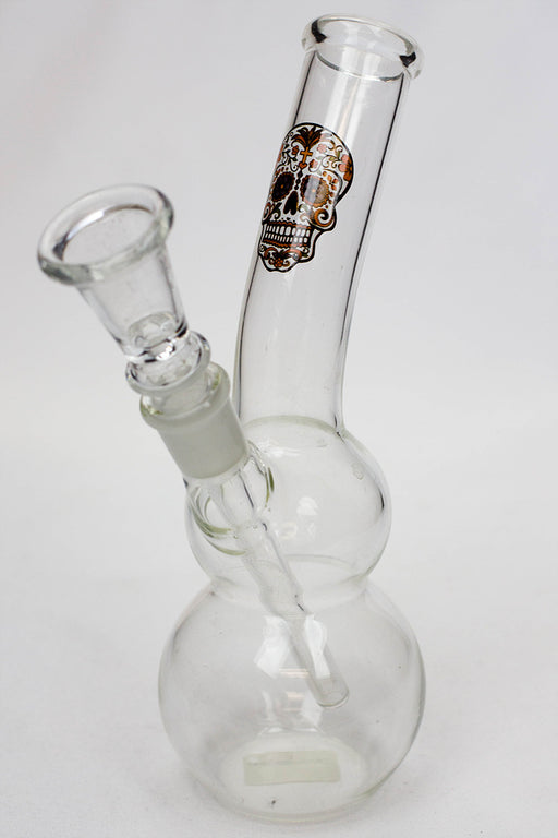 7" glass water bong M1044 Glass Bong ONE Skull