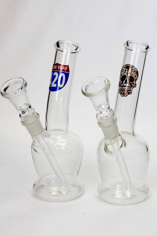 7" glass water bong M1041 Glass Bong ONE