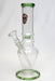 10" glass beaker water pipe M1062-Skull Green - One Wholesale