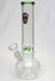 10" glass beaker water pipe M1063-Skull Green - One Wholesale