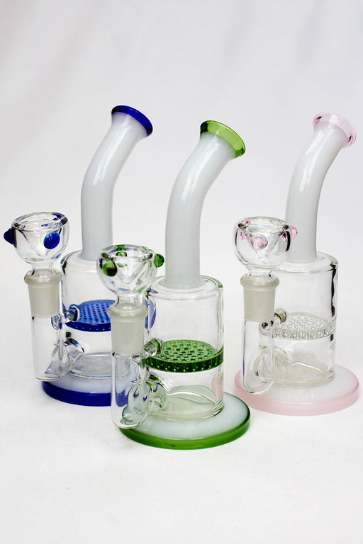 6.5" honeycomb diffused bubbler Glass Rig ONE