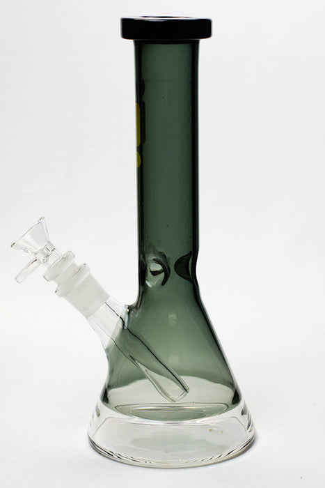 10" Infyniti color body clear bottom glass bong- - One Wholesale