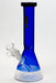 10" Infyniti color body clear bottom glass bong-Blue - One Wholesale