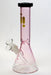 10" Infyniti color body clear bottom glass bong-Pink - One Wholesale