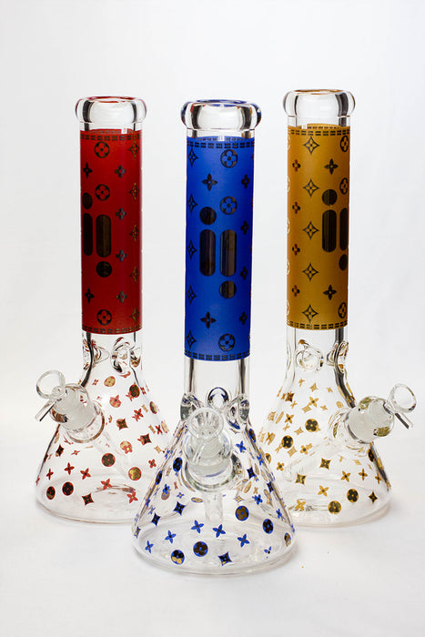14" Infyniti pattern 7 mm glass water bong Glass Bong ONE