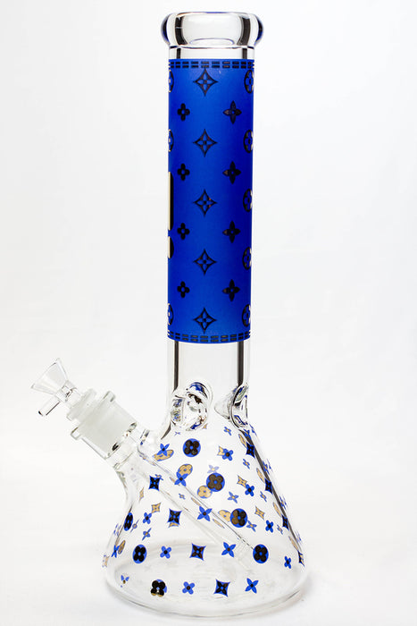 14" Infyniti pattern 7 mm glass water bong Glass Bong ONE