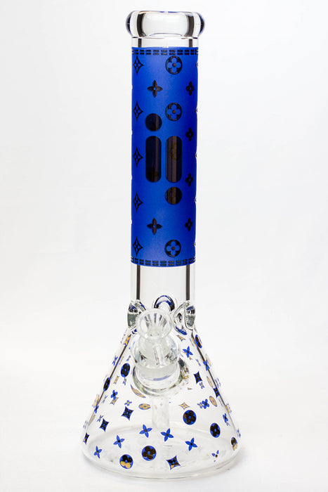 14" Infyniti pattern 7 mm glass water bong Glass Bong ONE