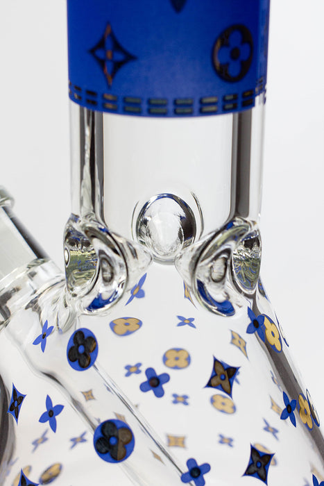 14" Infyniti pattern 7 mm glass water bong Glass Bong ONE