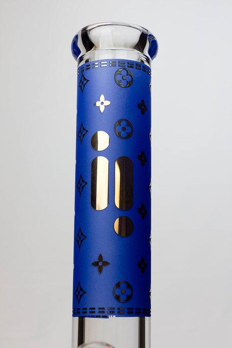 14" Infyniti pattern 7 mm glass water bong Glass Bong ONE