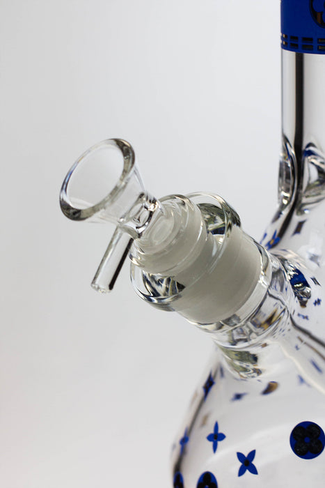 14" Infyniti pattern 7 mm glass water bong Glass Bong ONE