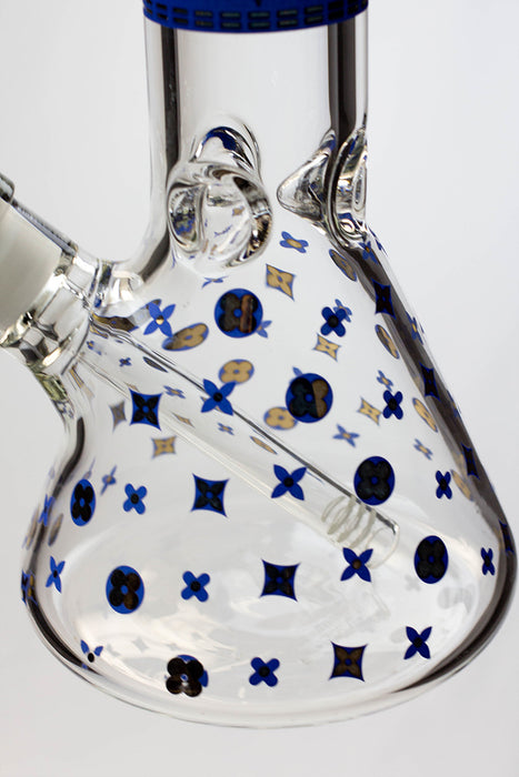 14" Infyniti pattern 7 mm glass water bong Glass Bong ONE