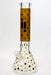 14" Infyniti pattern 7 mm glass water bong Glass Bong ONE Gold