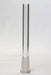 Glass open ended popper downstem-6 1/4 inches - One Wholesale