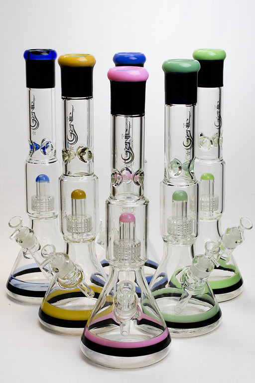 17" Genie shower head percolator glass water bongs ( GB20011 ) Glass Bong ONE
