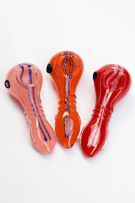 4.5" soft glass 6818 hand pipe- - One Wholesale