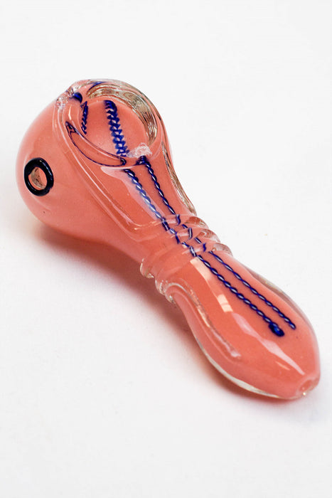 4.5" soft glass 6818 hand pipe- - One Wholesale