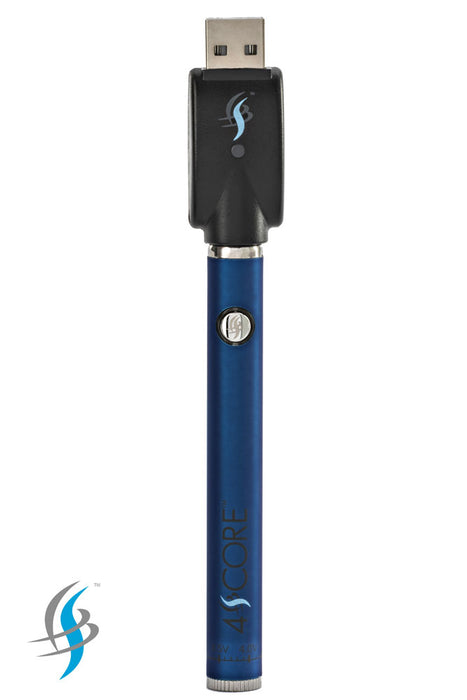 4 Score | 350 mAh Twist Control Vape Battery with USB charger 510 Battery 4SCORE™ Blue