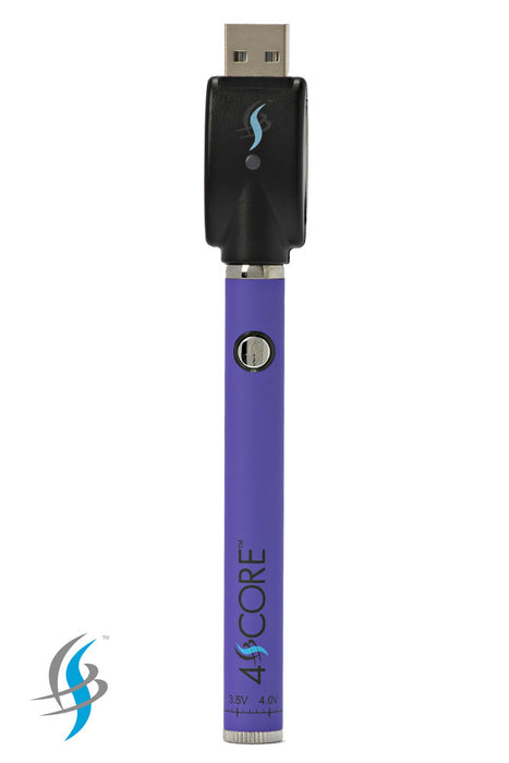 350 mAh Twist Control Vape Battery with USB charger-Purple - One Wholesale