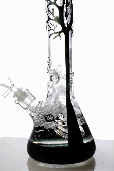 18" Tree of Life 7mm classic beaker glass bong Glass Bong ONE