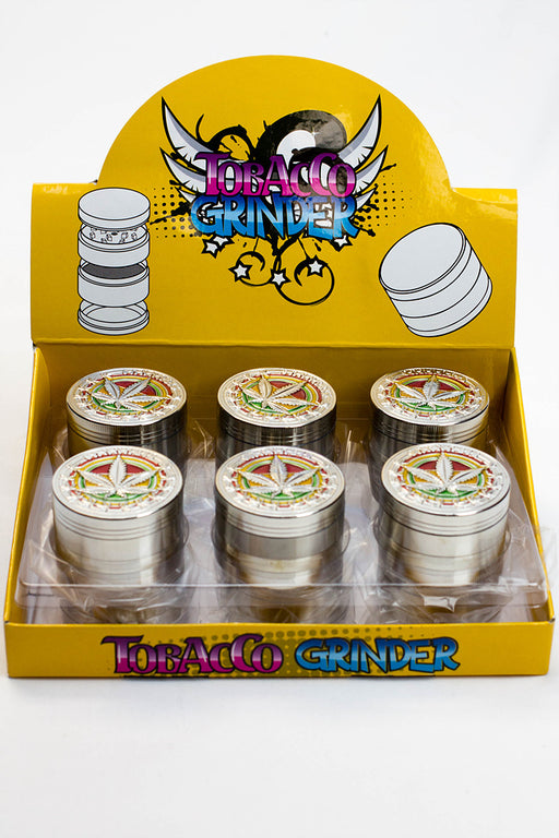 4 parts leaf metal silver grinder displays Display Pack ONE