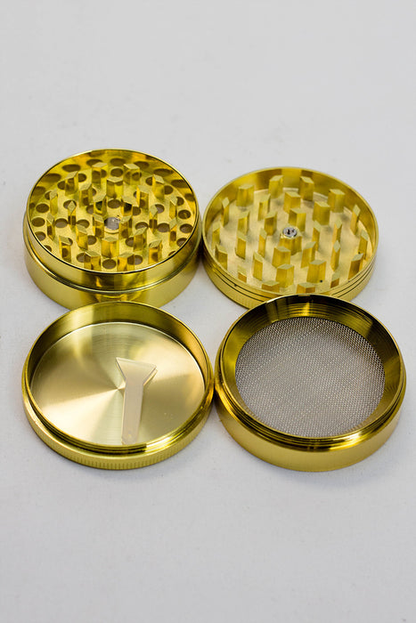 4 parts leaf metal gold grinder displays- - One Wholesale