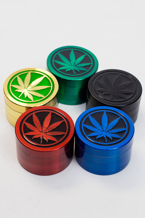 4 parts leaf metal color grinder displays- - One Wholesale