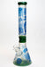16 in. Genie 7 mm frosted glass water bong-Blue - One Wholesale