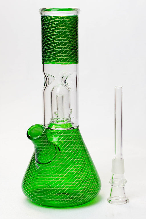 8" single dome beaker glass water bong ONE