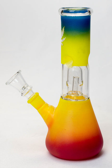 8" dome percolator beaker water bong-Leaf- - One Wholesale