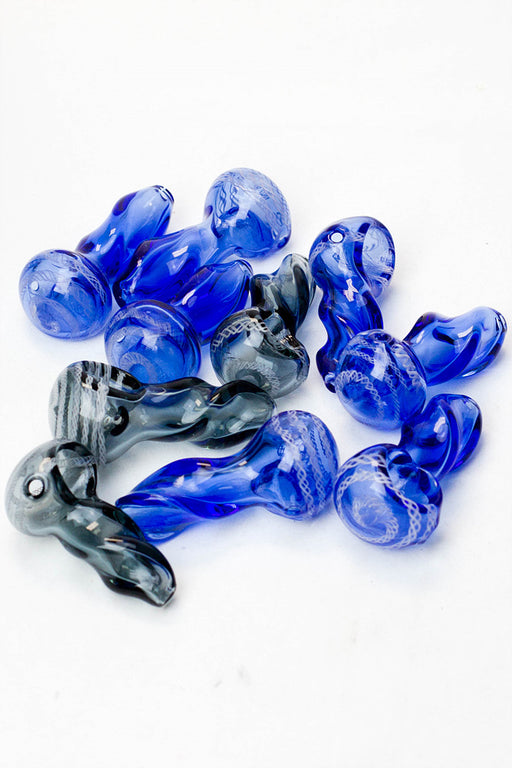 2.5" soft glass 6943 hand pipe - Pack of 10- - One Wholesale