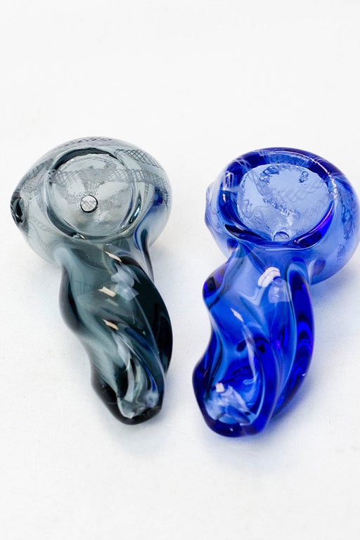 2.5" soft glass 6943 hand pipe - Pack of 10- - One Wholesale