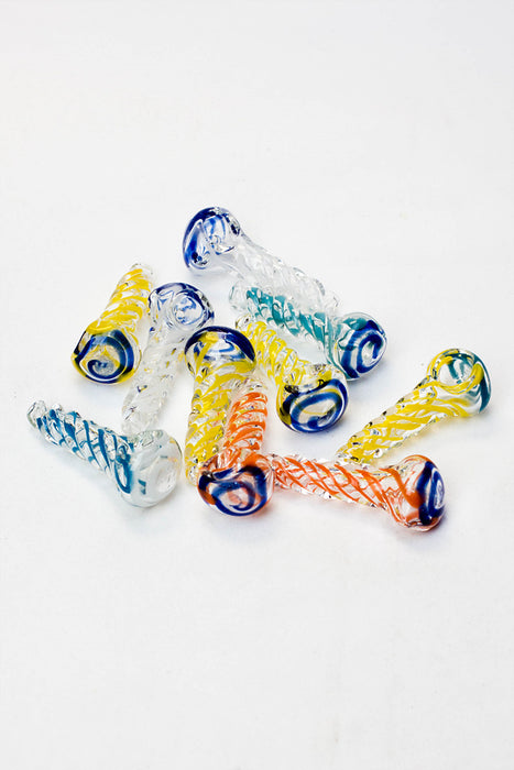 2.5" soft glass 6945 hand pipe - Pack of 10- - One Wholesale
