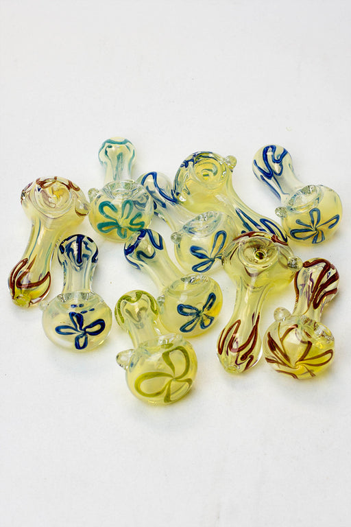 2.5" soft glass 6948 hand pipe - Pack of 10- - One Wholesale