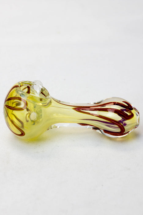 2.5" soft glass 6948 hand pipe - Pack of 10- - One Wholesale