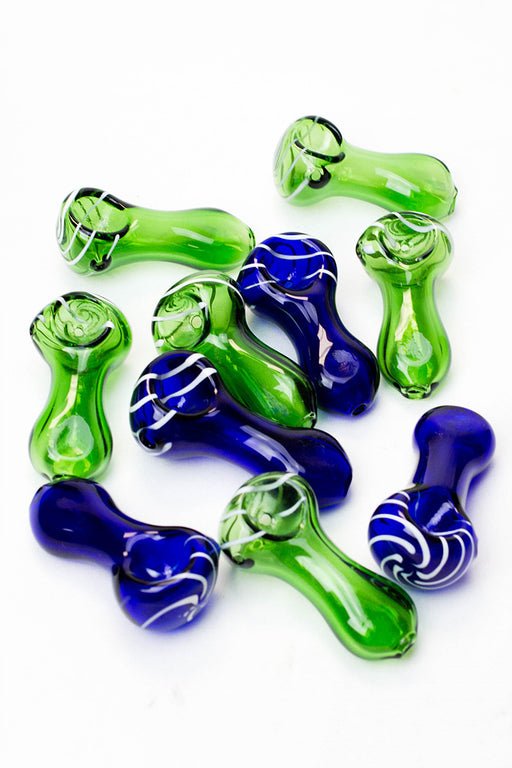 2.5" soft glass 6947 hand pipe - Pack of 10- - One Wholesale