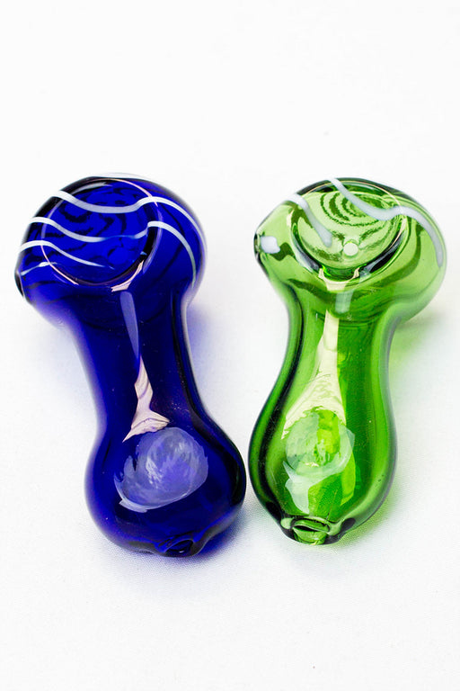 2.5" soft glass 6947 hand pipe - Pack of 10- - One Wholesale