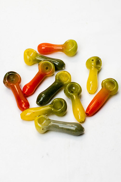 2.5" soft glass 6949 hand pipe - Pack of 10- - One Wholesale