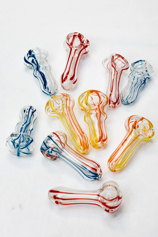 2.5" soft glass 6950 hand pipe - Pack of 10- - One Wholesale