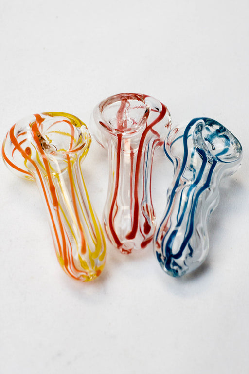 2.5" soft glass 6950 hand pipe - Pack of 10- - One Wholesale