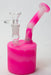 7" Detachable silicone bubbler Silicone Bong ONE Pink