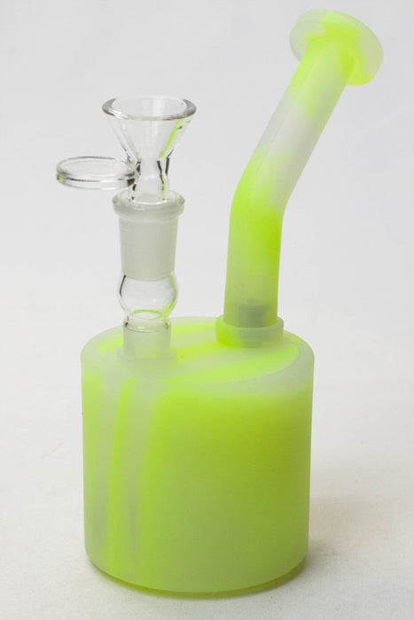 7" Detachable silicone bubbler Silicone Bong ONE Yellow