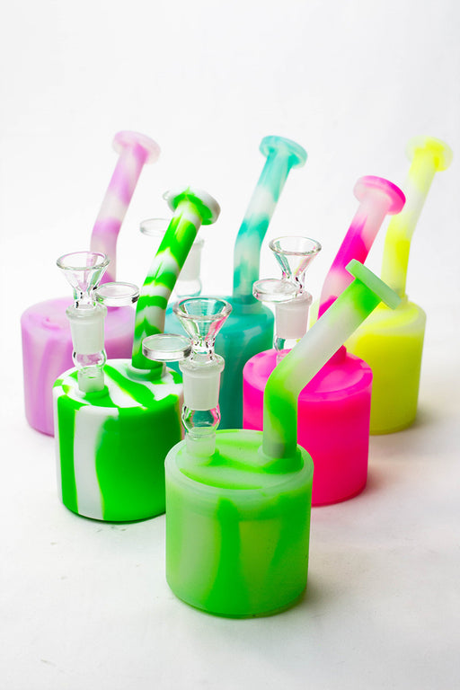 7" Detachable silicone bubbler bongs ONE