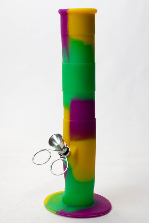 9" Foldable silicone tube portable bong Box of 6 Resin · Silicone · Plastic Bong ONE