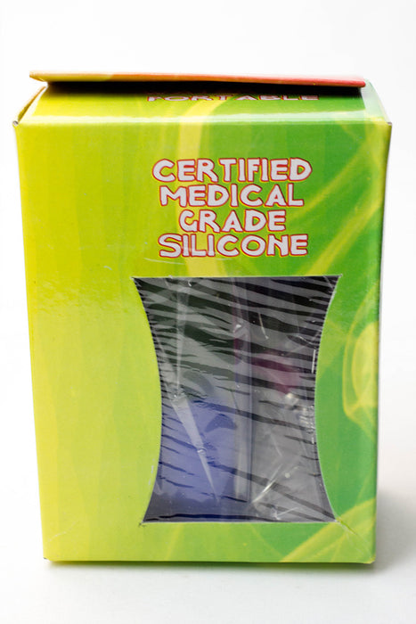 9" Foldable silicone tube portable bong Box of 6- - One Wholesale