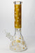 14" Leaf Pattern Glow in the dark 7 mm glass bong- - One Wholesale