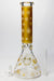 14" Leaf Pattern Glow in the dark 7 mm glass bong- - One Wholesale