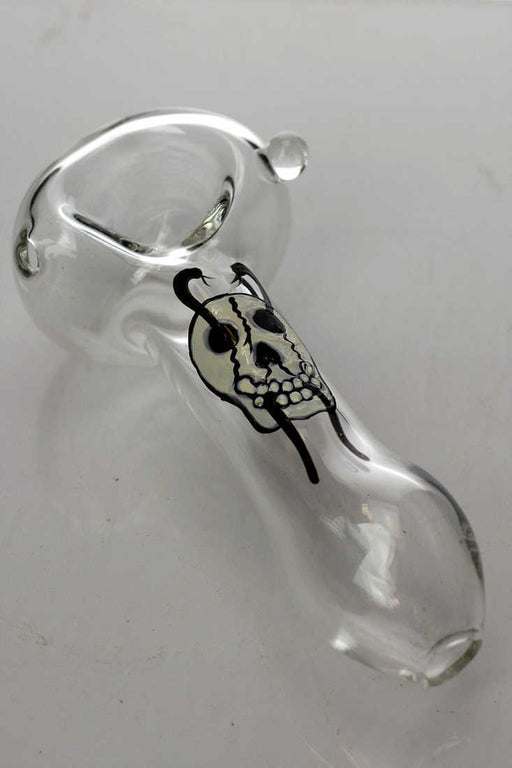 Graphic printed glass hand pipe Glass Hand Pipe ONE