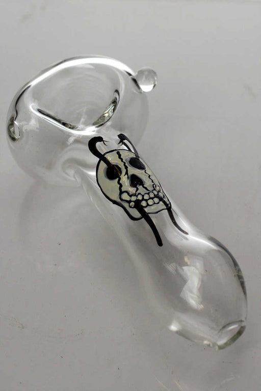Graphic printed glass hand pipe- - One Wholesale