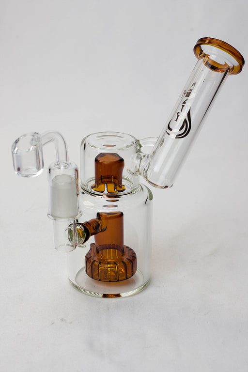 7" genie shower head diffused oil rig Glass Rig ONE